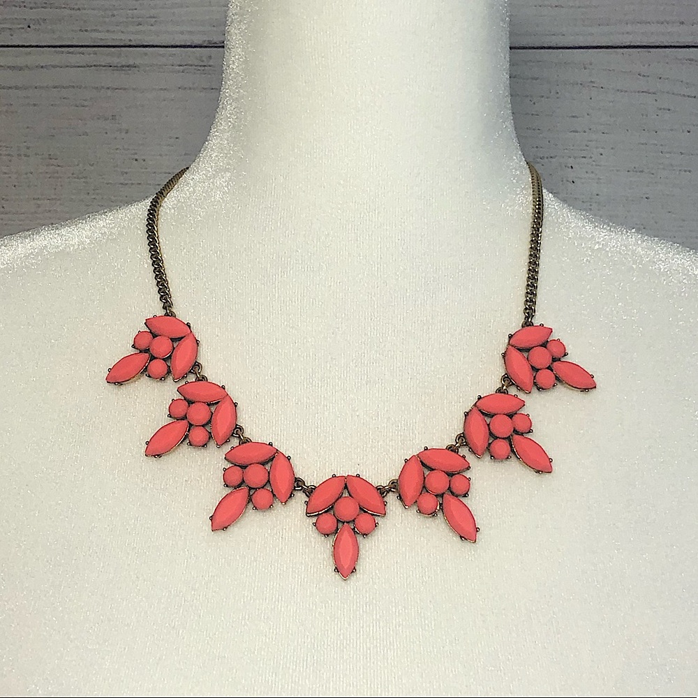 Authentic J.Crew Coral Statement Necklace
